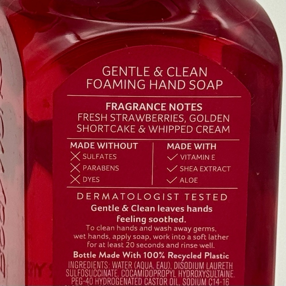 Bath & Body Works Sweetheart Cherry & Strawberry Pound Cake Hand Soaps NWT - Picture 6 of 6